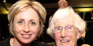 Ngaire Galloway, who represented New Zealand at the 1948 London Olympics with gold medallist Sarah Ulmer. Photo: Andrew Board.