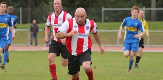 Derryn French in action for FC Nelson Fuji Xerox