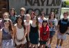 Nayland College students who have earned a scholarship for tertiary study next year, from left; Bonnie Brown, Marley Richards, Greg Williams, Michaela Matenga, Hayden de Jong, Ashleigh Rae, Jessica Edwards, Anna Lineham, Giselle Colman, Kate Pham, Annelies Griemink and Zaimon Sansom. Photo: Andrew Board.