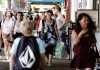 Ngaire Sharpe, of Stoke, shopping on a busy Trafalgar St. The inner city shopping experience heats up over the summer with a huge variety of local designers, retail boutiqes and international chain stores at your fingertips. Photo: Sinead Ogilvie.