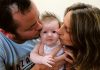 Baby Jackson Helliwell with his parents Dion and Brenda. Photo: Phillip Rollo.