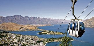 The Queenstown gondola, which has proven to be a popular tourist attraction. The group behind the Nelson gondola plans hope it will be just as succesful.