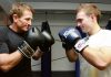 Countdown on for Fight for Victory Scott Gibbons and Cameron-Ryan Fracey will square off in next month's Fight 4 Victory charity boxing event at the Trafalgar Centre. Photo: Phillip Rollo.
