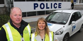 Nelson Community Patrol members John Wyllie and Ange Herbert are looking for more volunteers to join the patrol. Photo: Andrew Board.