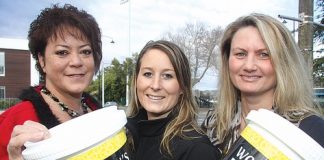Reni Gargiulo, Belinda Koloamatangi and Trudie Brand gearing up for the organisations annual appeal.