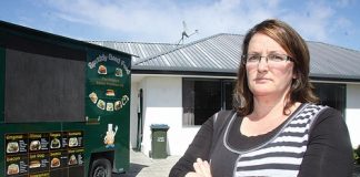 Michelle Hansen, local food cart owner and Aldinga Ave resident was left reeling after she busted a would-be thief mid-burgle at her home. Photo: Sinead Ogilvie.