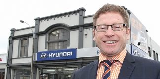 Bowater Hyundai CEO Chris Bowater outside the building that will be pulled down in February. Photo: Andrew Board.