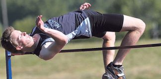 Tapawera Area School high jumper Chris Brake jumped a new personal best of 2m just a week before nationals. Photo: Evan Barnes/Shuttersport.