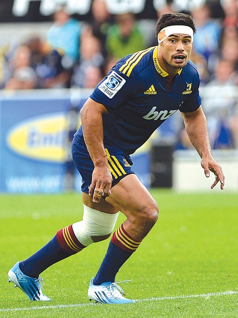 Shane Christie Tasman captain and Highlander Shane Christie, during the Highlanders and Blues at the Forsyth Barr Stadium on Saturday night. Photo: Peter McIntosh.