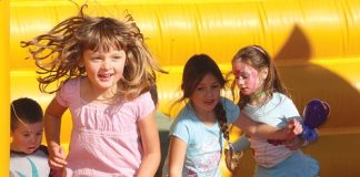 Christiana Greer, 5, at the Stepping Out in Tahuna event at Burrell Park on Sunday. Photo: Jessie Johnston.
