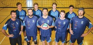 The Richmond Mall Pines are sending two volleyball teams to the national club championship in Tauranga this week. The Pines have won the competition two years in a row. Photo: Phillip Rollo.