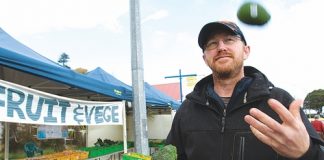 St Stephen’s Church member and coordinator of its fruit and vege stall on Tahunanui Drive, Matt Gray. Photo: Andrew Board.