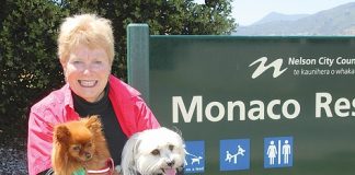 Monaco resident Chris Keay at the Monaco Reserve where residents hope to have a ban on dogs off their lead dropped. Photo: Jessie Johnston.