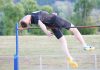 Chris Brake clears 2.03 metres in the high jump at the Athletics Nelson twilight meet at Saxton Field last Wednesday. Photo: Simon Bloomberg.
