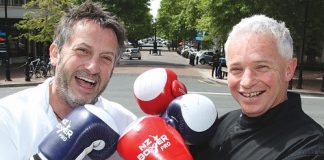 Hopgood’s owner Kevin Hopgood and Ford’s and Panama owner Garry Ford have joined the Fight 4 Victory charity boxing card. Photo: Andrew Board.
