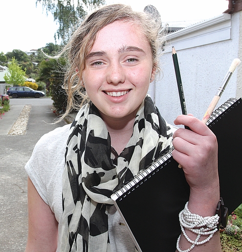 grace13 Nelson College for Girls student Grace Wiegand, 15, has been selected to take part in the Pinnacle Programme, a scholarship for the country's most talented teenagers. Photo: Andrew Board.