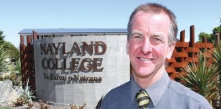 Nayland College principal Rex Smith is leaving the school at the end of this year to move to Wellington. A new principal has already been appointed. Photo: Andrew Board.
