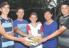 The Anderson family who are involved with Nelson Bays Touch, from left, Ben, Wayne, Henry, Megan and Simon. All three boys will represent Nelson in the South Island Interprovincial Touch tournament, held in Christchurch this month. Photo: Monique Bergman.