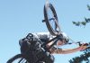 Ryan Dando, 20, in action during the BMX section of the Tasman Skatepark Tour in Richmond on Saturday. Photo: Caitlin Gladstone.