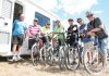 Bikes and caravans invited to wine and food festival Brightwater Wine and Food Festival's, from left, Jim Scott, Pete Glue, Ray Day, Ras Zachariassen, Kevin Cross, Ken McDonald and Rob Grey, are encouraging people to bike and take campervans to the festival. Photo: Simon Bloomberg.