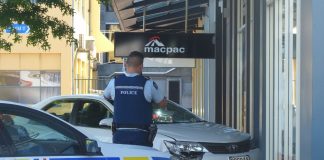 Car crashes through SBS