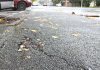 A cracked and raised footpath on Selwyn Place in central Nelson.