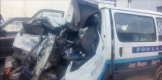 Driver lucky to be alive after cow crash