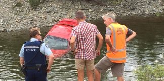 Car plunges into river in Aniseed Valley