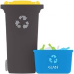 wheelie bins